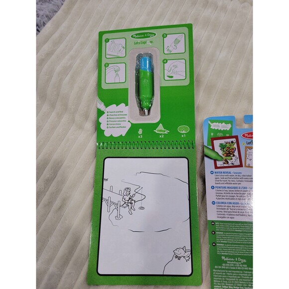 Set of 2 Let's Explore Water Wow Seasons books by Melissa & Doug NEW REUSABLE - Picture 2 of 8